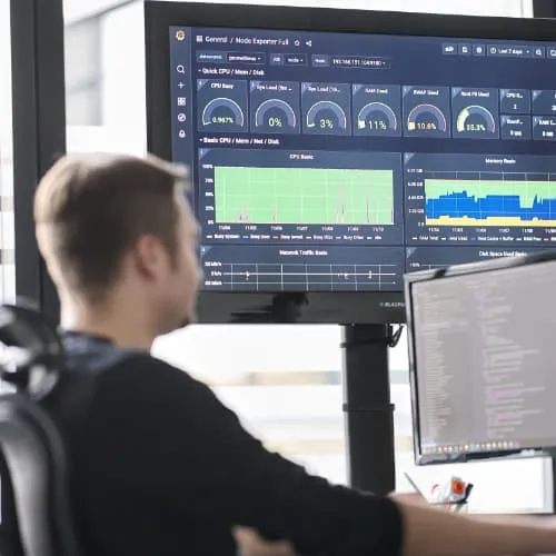 Linux Admin bei der Arbeit